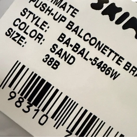 NEW Skims Ultimate Push-Up Underwire Balconette Bra NEW
38B - Picture 4 of 6